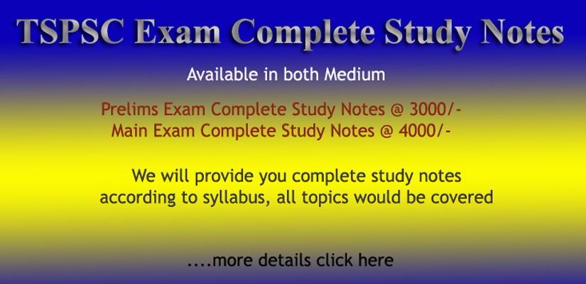 TSPSC Complete Study Notes 2023